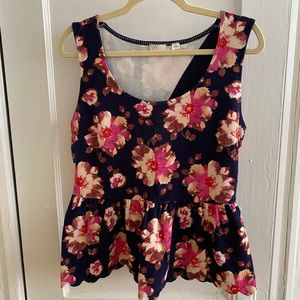 Anthropologie Spring floral top